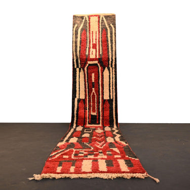 Vintage Runner Moroccan Rug 2.7 x 12.9 feet / 83 x 395 cm - Ettilux Home